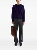 Jil Sander wool blend V-neck sweater