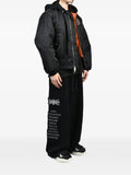 N.HOOLYWOOD hooded MA-1 bomber jacket