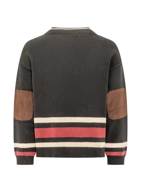 FOUND logo-embroidered striped sweater
