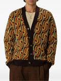 Drôle De Monsieur D Mirror Abstrait jacquard cardigan