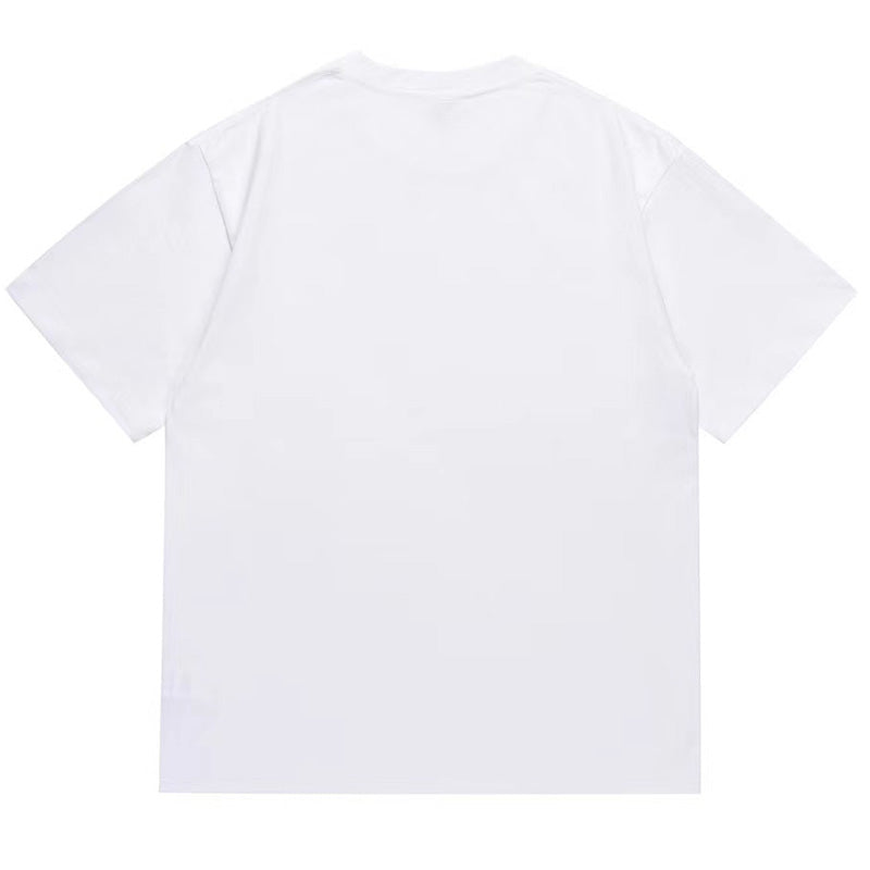 BAPE Red Check Ape Head Men's Graphic T-Shirt - White