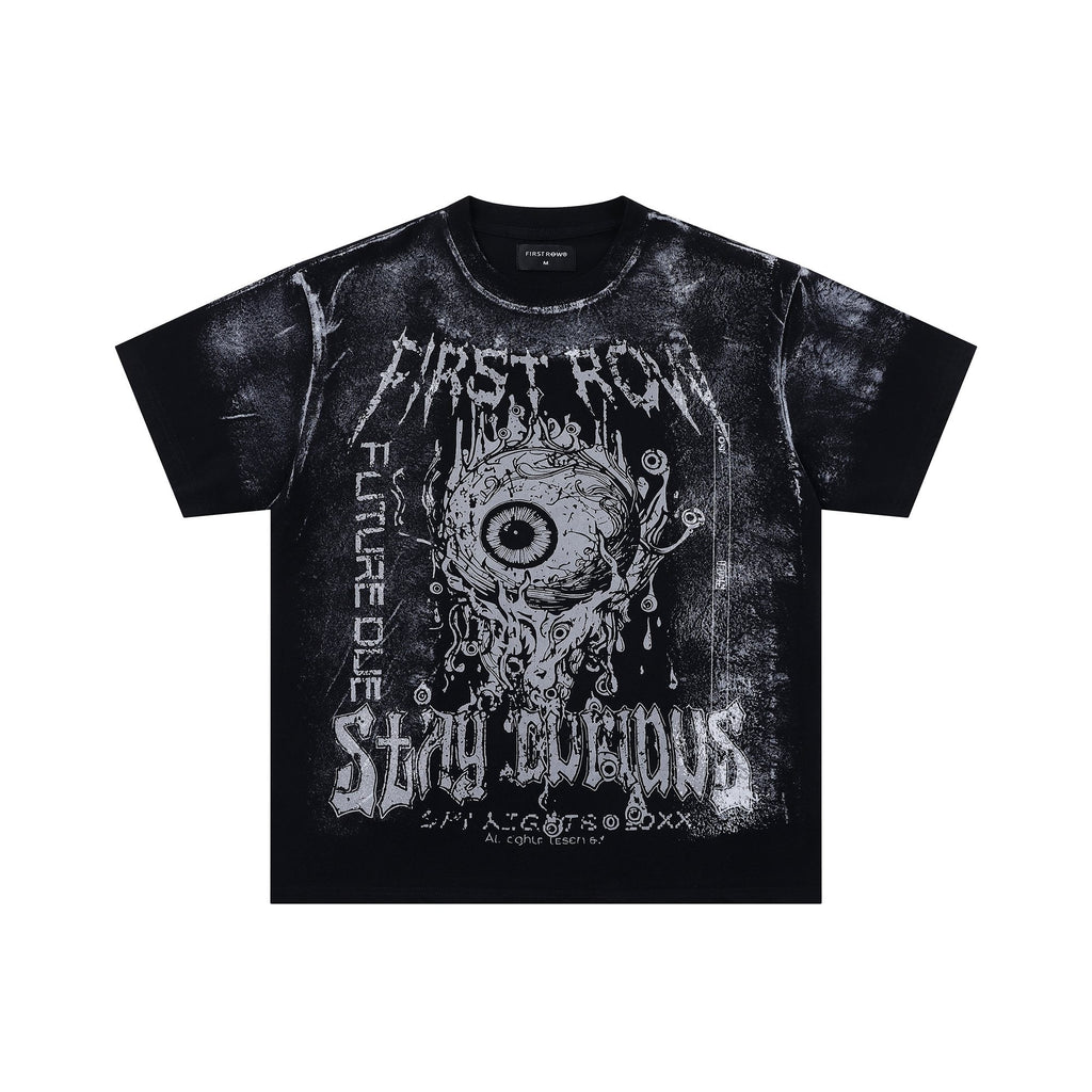FIRST ROW Stay Curious Eyeball Graphic T-Shirt