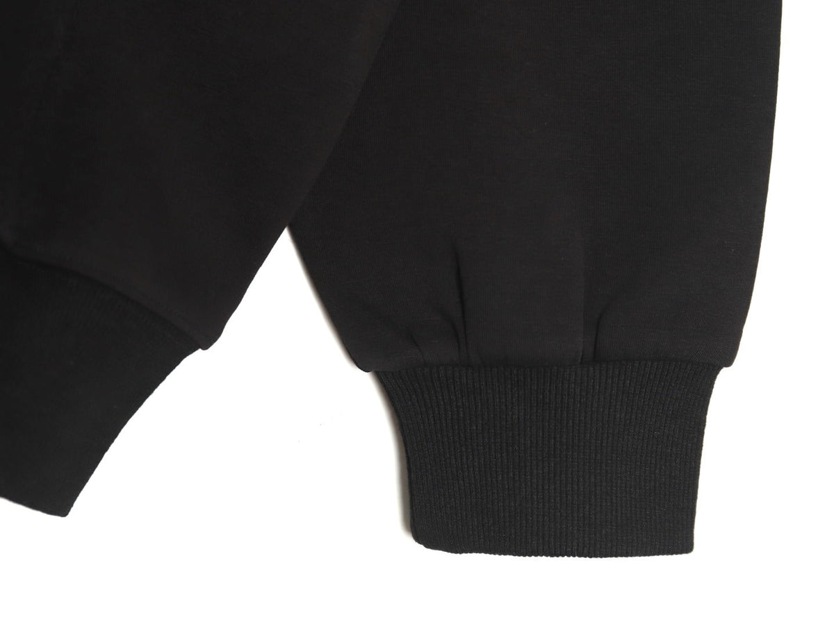 Gucci Small-Logo Full-Zip Hoodie - Black